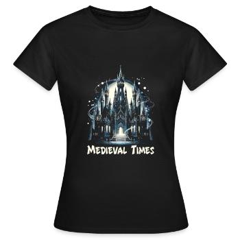 Mittelalter Markt - Frauen T-Shirt - Schwarz - Vorne - AI Model Female 172 dark (172cm)