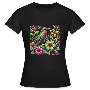 Exotisch - Frauen T-Shirt - Schwarz - Vorne - AI Model Female 172 dark (172cm)
