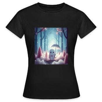Conte - T-shirt Femme - noir - Devant - AI Model Female 172 dark (172cm)