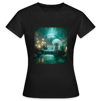 Conte - T-shirt Femme - noir - Devant - AI Model Female 172 dark (172cm)