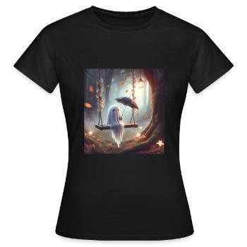 Conte - T-shirt Femme - noir - Devant - AI Model Female 172 dark (172cm)