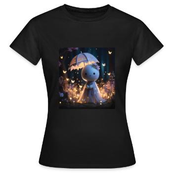 Conte - T-shirt Femme - noir - Devant - AI Model Female 172 dark (172cm)