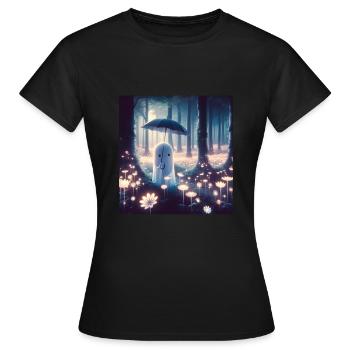 Conte - T-shirt Femme - noir - Devant - AI Model Female 172 dark (172cm)