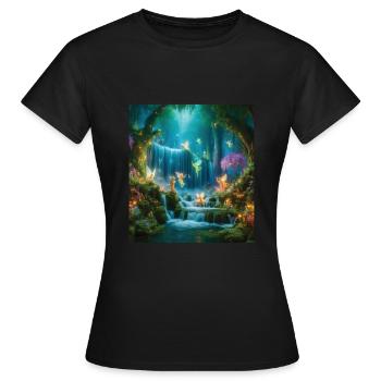 Märchen - Frauen T-Shirt - Schwarz - Vorne - AI Model Female 172 dark (172cm)
