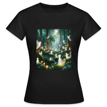 Conte - T-shirt Femme - noir - Devant - AI Model Female 172 dark (172cm)