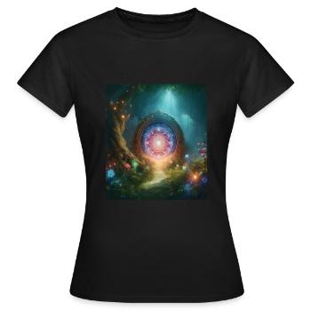 Conte - T-shirt Femme - noir - Devant - AI Model Female 172 dark (172cm)