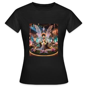 Conte - T-shirt Femme - noir - Devant - AI Model Female 172 dark (172cm)