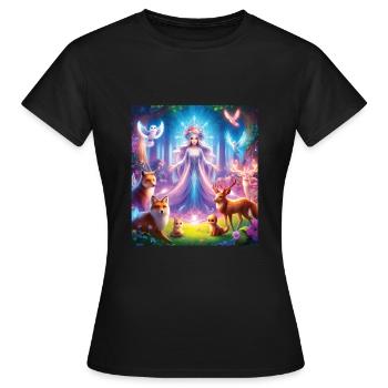 Conte - T-shirt Femme - noir - Devant - AI Model Female 172 dark (172cm)