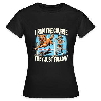 Agilité - T-shirt Femme - noir - Devant - AI Model Female 172 dark (172cm)