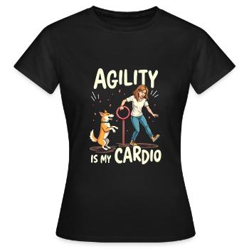 Agilité - T-shirt Femme - noir - Devant - AI Model Female 172 dark (172cm)