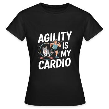 Agilité - T-shirt Femme - noir - Devant - AI Model Female 172 dark (172cm)