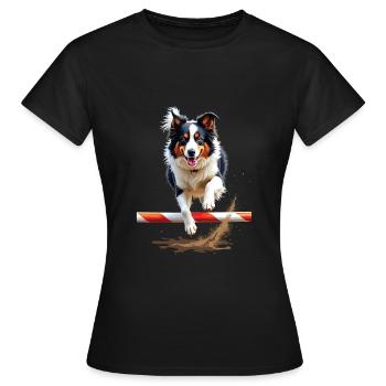 Agilité - T-shirt Femme - noir - Devant - AI Model Female 172 dark (172cm)