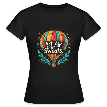 Heißluftballon - Frauen T-Shirt - Schwarz - Vorne - AI Model Female 172 dark (172cm)