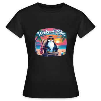 Weekend - Women's T-Shirt - black - Front - AI Model Female 172 dark (172cm)