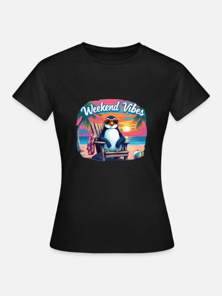 Wochenende - Frauen T-Shirt - Schwarz