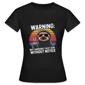 Humour de bureau - T-shirt Femme - noir - Devant - AI Model Female 172 dark (172cm)
