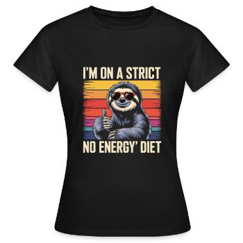 Humour de bureau - T-shirt Femme - noir - Devant - AI Model Female 172 dark (172cm)