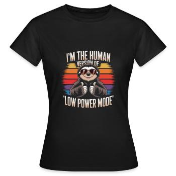 Humour de bureau - T-shirt Femme - noir - Devant - AI Model Female 172 dark (172cm)