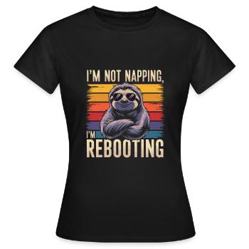 Humour de bureau - T-shirt Femme - noir - Devant - AI Model Female 172 dark (172cm)
