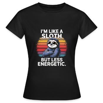 Humour de bureau - T-shirt Femme - noir - Devant - AI Model Female 172 dark (172cm)