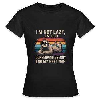 Humour de bureau - T-shirt Femme - noir - Devant - AI Model Female 172 dark (172cm)