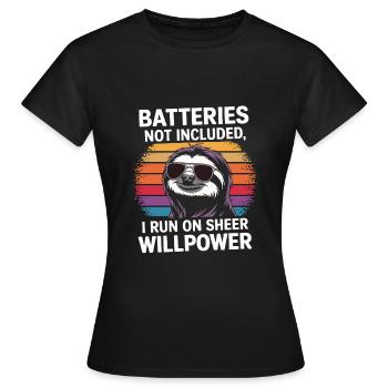 Humour de bureau - T-shirt Femme - noir - Devant - AI Model Female 172 dark (172cm)