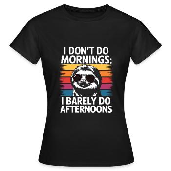 Humour de bureau - T-shirt Femme - noir - Devant - AI Model Female 172 dark (172cm)