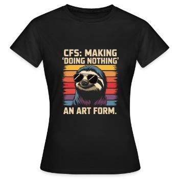 Humour de bureau - T-shirt Femme - noir - Devant - AI Model Female 172 dark (172cm)