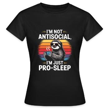 Humour de bureau - T-shirt Femme - noir - Devant - AI Model Female 172 dark (172cm)