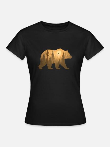 Bärenstark - WiederWilderLeben - Frauen T-Shirt - Schwarz