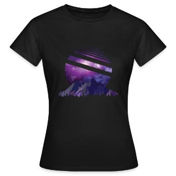 Galaxy - galaxy - Women's T-Shirt - black - Front - AI Model Female 172 dark (172cm)