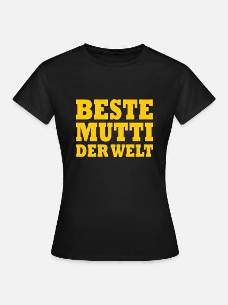 Beste mutti der welt - Frauen T-Shirt - Schwarz