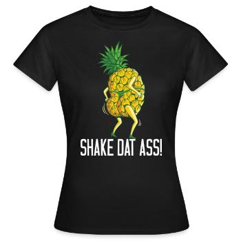 Shake Dat Ass! - Ananas Twerk - T-shirt Femme - noir - Devant - AI Model Female 172 dark (172cm)