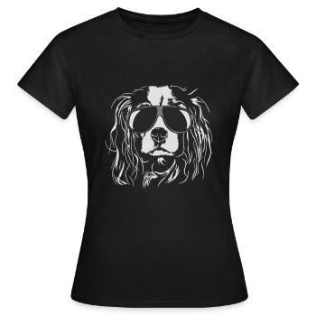 frais Cavalier King Charles Spaniel - T-shirt Femme - noir - Devant - AI Model Female 172 dark (172cm)