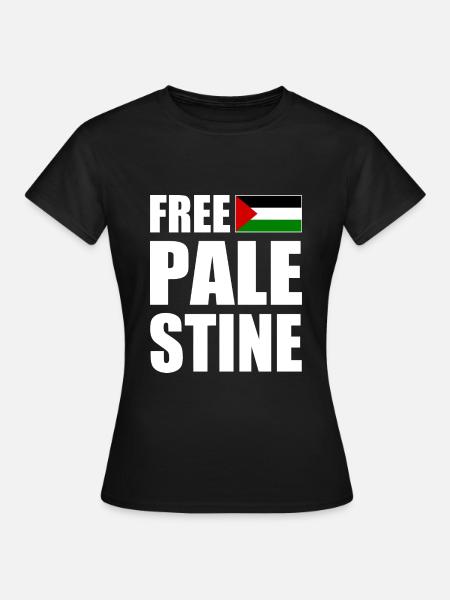 Free palestine - Frauen T-Shirt - Schwarz