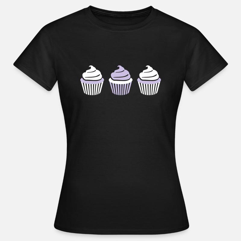 Cupcake - Frauen T-Shirt - Schwarz