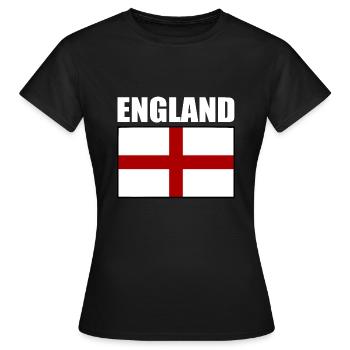 angleterre - T-shirt Femme - noir - Devant - AI Model Female 172 dark (172cm)
