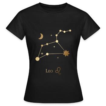 Lion/Lion - T-shirt Femme - noir - Devant - AI Model Female 172 dark (172cm)
