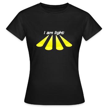 je suis léger - T-shirt Femme - noir - Devant - AI Model Female 172 dark (172cm)