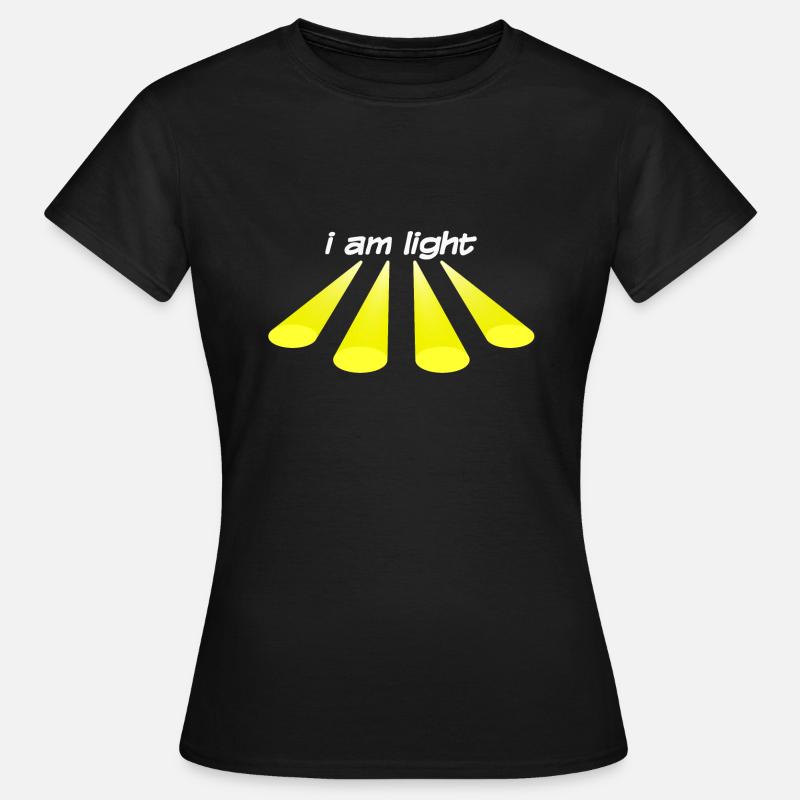 i am light - Women's T-Shirt - black