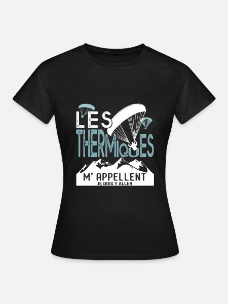 PARAGLIDING PARAGLIDER THERMAL cadeau - Vrouwen T-shirt - zwart