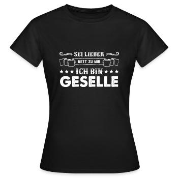 Geselle 2023 Geselle Geselle bestanden Geschenk - Frauen T-Shirt - Schwarz - Vorne - AI Model Female 172 dark (172cm)