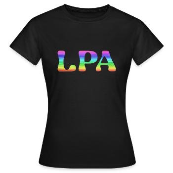 lpa,grande canarie,LGBT,arc-en-ciel,las palmas - T-shirt Femme - noir - Devant - AI Model Female 172 dark (172cm)