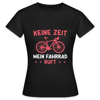 Radsport Fahrrad Radsportlerin Radfahrerin - Frauen T-Shirt - Schwarz - Vorne - AI Model Female 172 dark (172cm)
