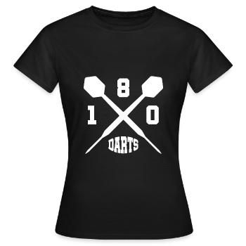 Darts darts Darts - Women's T-Shirt - black - Front - AI Model Female 172 dark (172cm)