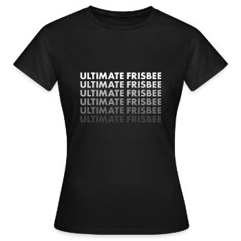 Sport Ultimate Frisbee - Frauen T-Shirt - Schwarz - Vorne - AI Model Female 172 dark (172cm)