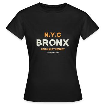 N.Y.C Bronx - MOMO - Frauen T-Shirt - Schwarz - Vorne - AI Model Female 172 dark (172cm)