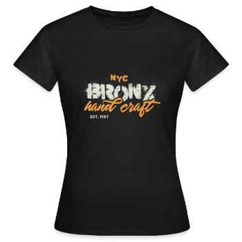 NYC Bronx II - MOMO - T-shirt Femme - noir - Devant - AI Model Female 172 dark (172cm)
