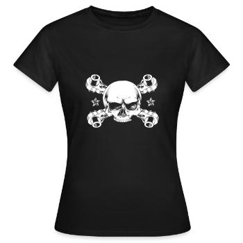 Gerüstbauer - Frauen T-Shirt - Schwarz - Vorne - AI Model Female 172 dark (172cm)