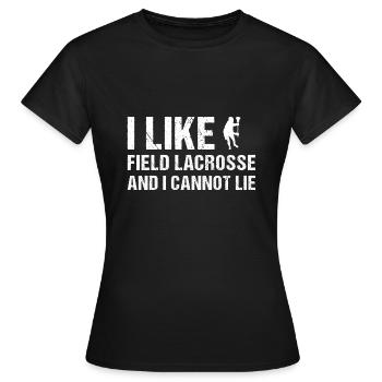La crosse au champ et je ne peux pas mentir la crosse au champ - T-shirt Femme - noir - Devant - AI Model Female 172 dark (172cm)